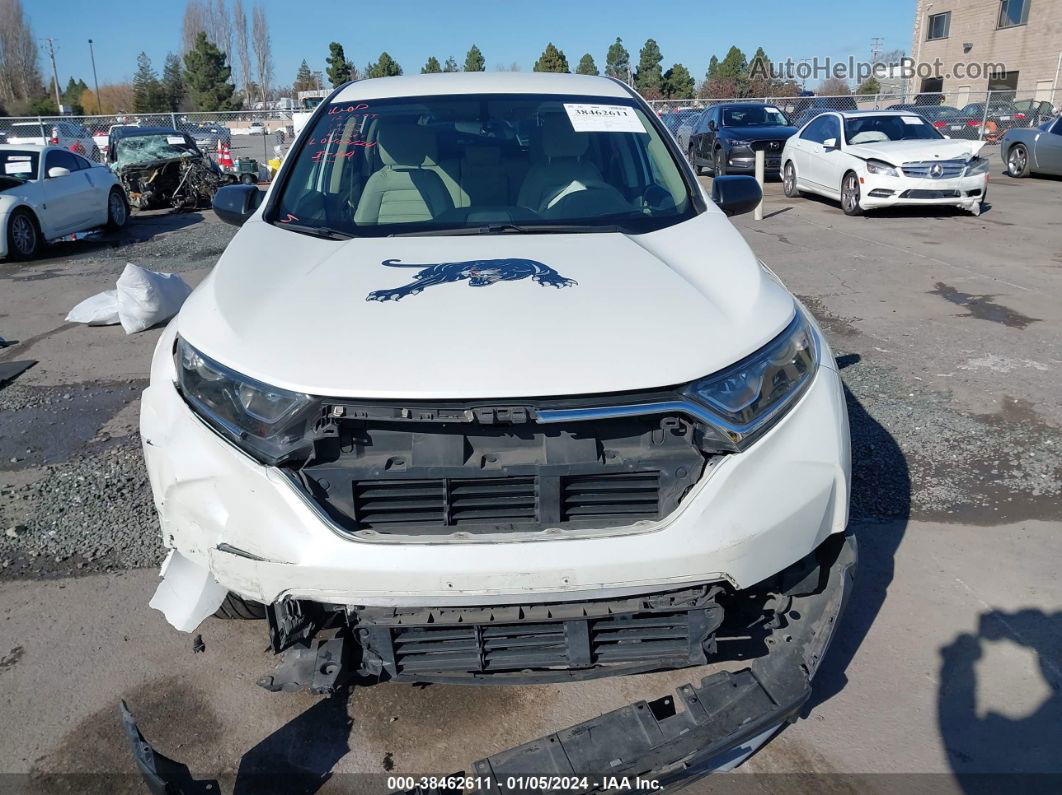 2017 Honda Cr-v Lx White vin: 2HKRW6H33HH208279