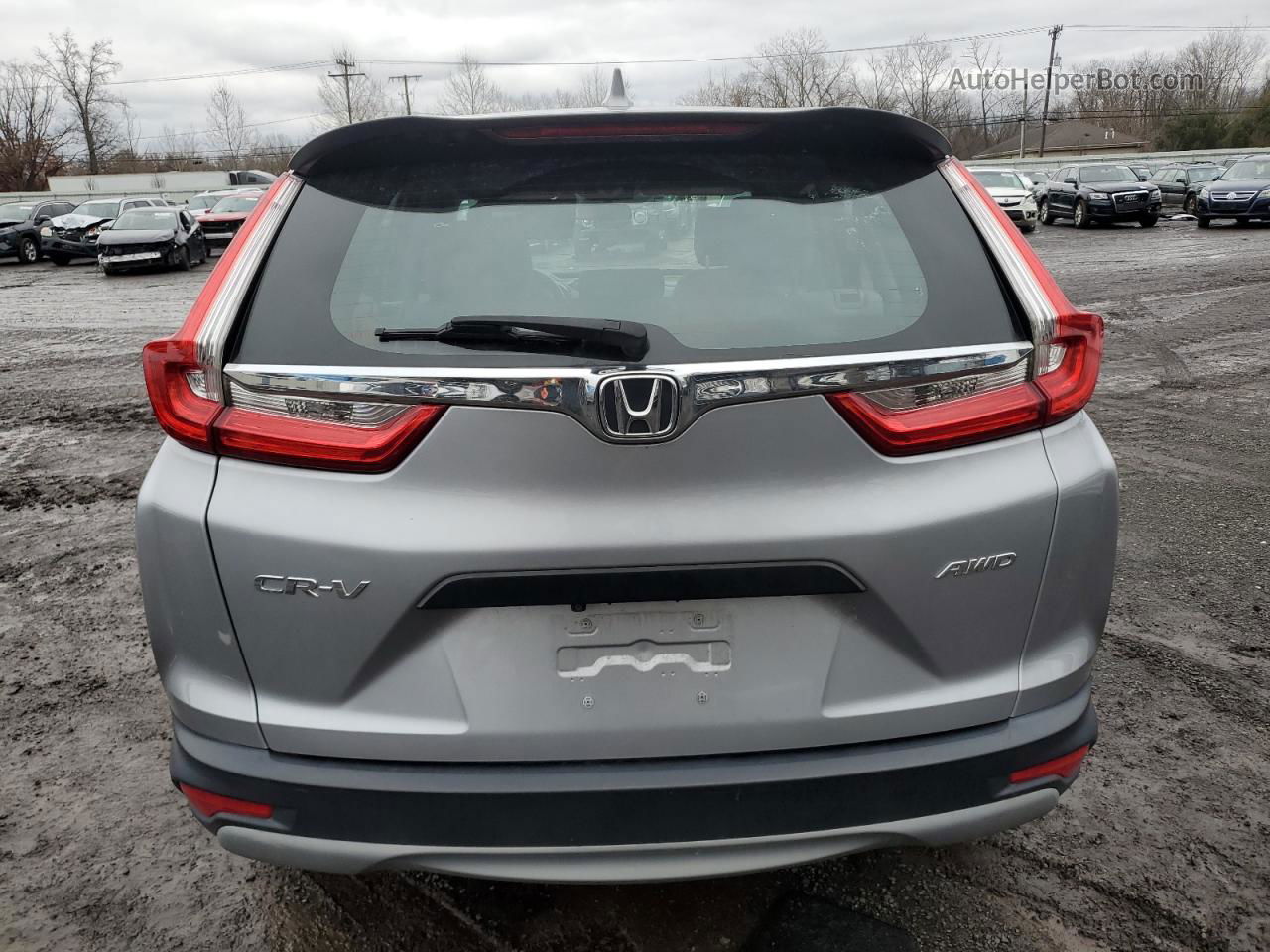 2018 Honda Cr-v Lx Silver vin: 2HKRW6H33JH200253