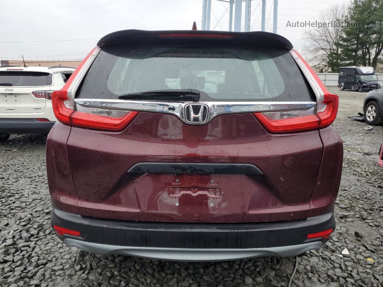 2018 Honda Cr-v Lx Бордовый vin: 2HKRW6H33JH207994