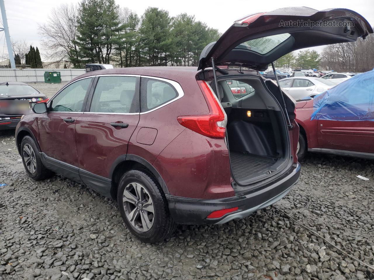 2018 Honda Cr-v Lx Бордовый vin: 2HKRW6H33JH207994