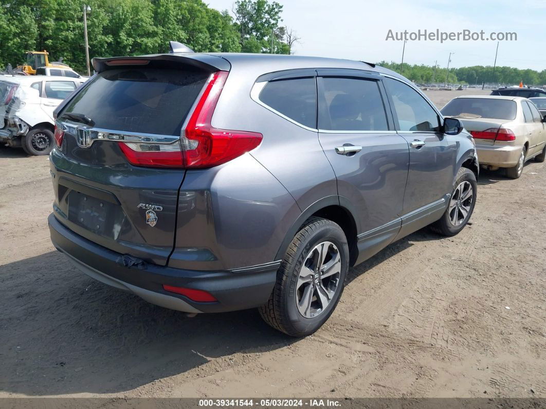 2018 Honda Cr-v Lx Gray vin: 2HKRW6H33JH219059