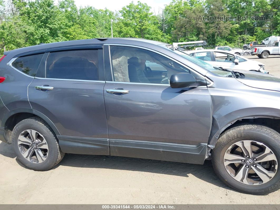 2018 Honda Cr-v Lx Gray vin: 2HKRW6H33JH219059