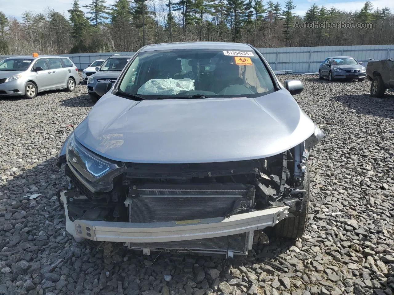 2018 Honda Cr-v Lx Silver vin: 2HKRW6H33JH231762