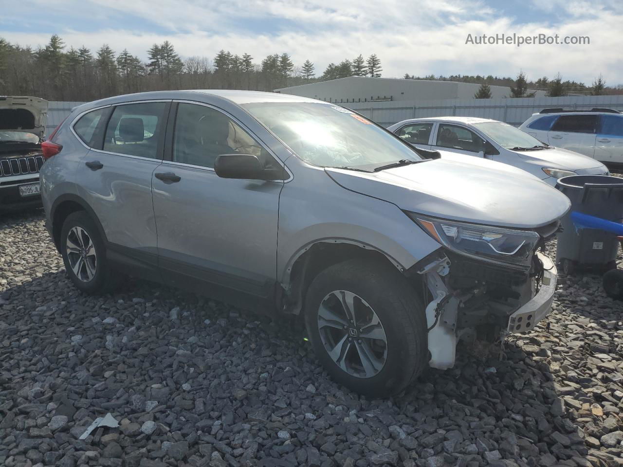 2018 Honda Cr-v Lx Silver vin: 2HKRW6H33JH231762