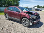 2018 Honda Cr-v Lx Maroon vin: 2HKRW6H33JH233074