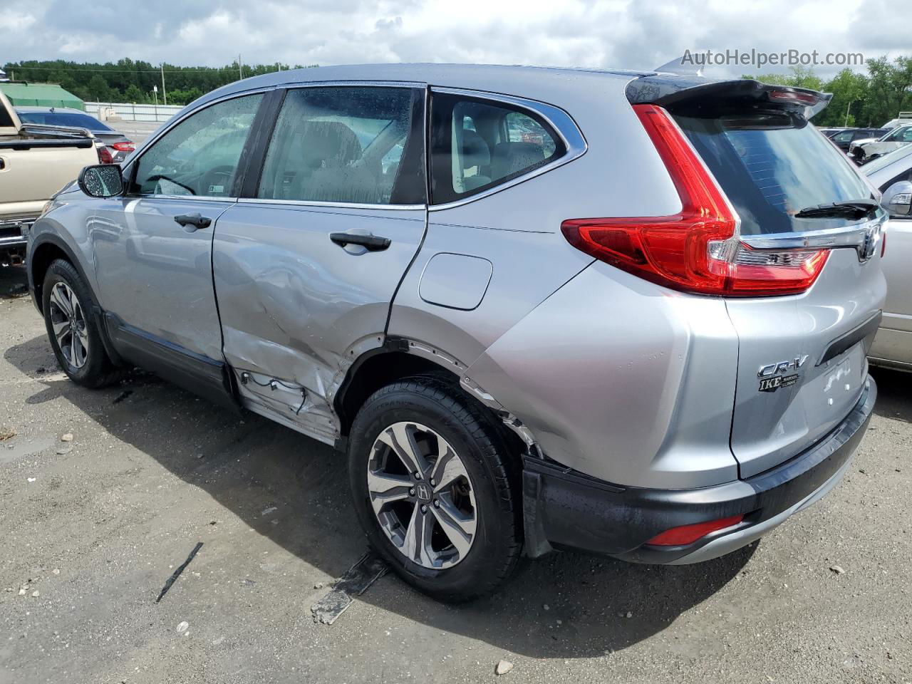 2019 Honda Cr-v Lx Silver vin: 2HKRW6H33KH218110