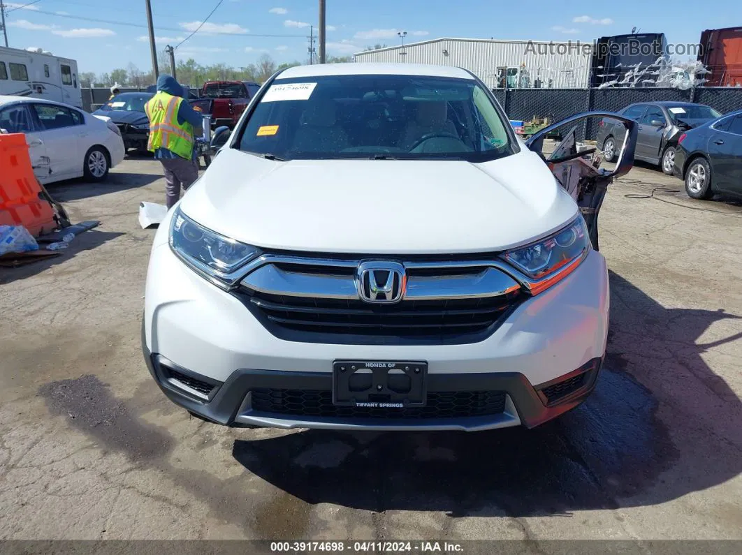 2019 Honda Cr-v Lx White vin: 2HKRW6H33KH224554