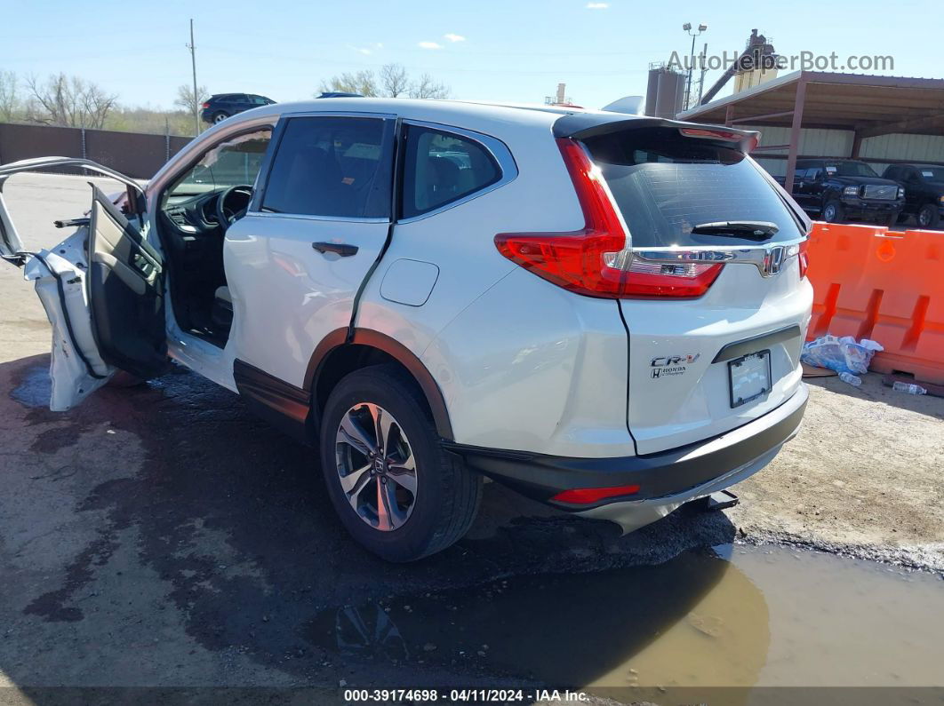 2019 Honda Cr-v Lx White vin: 2HKRW6H33KH224554