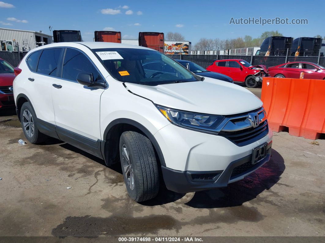 2019 Honda Cr-v Lx White vin: 2HKRW6H33KH224554