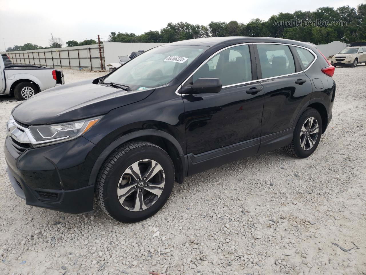 2017 Honda Cr-v Lx Black vin: 2HKRW6H34HH200191