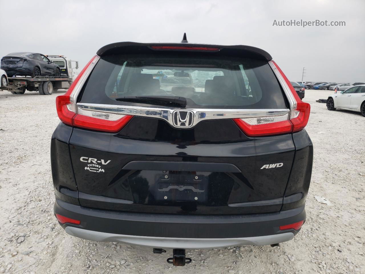 2017 Honda Cr-v Lx Black vin: 2HKRW6H34HH200191