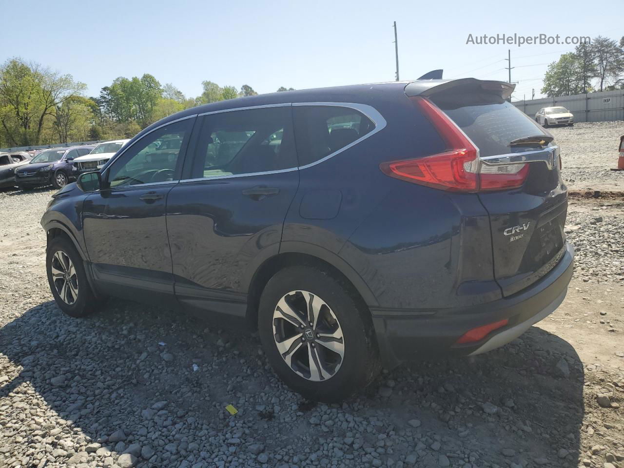 2017 Honda Cr-v Lx Blue vin: 2HKRW6H34HH217962