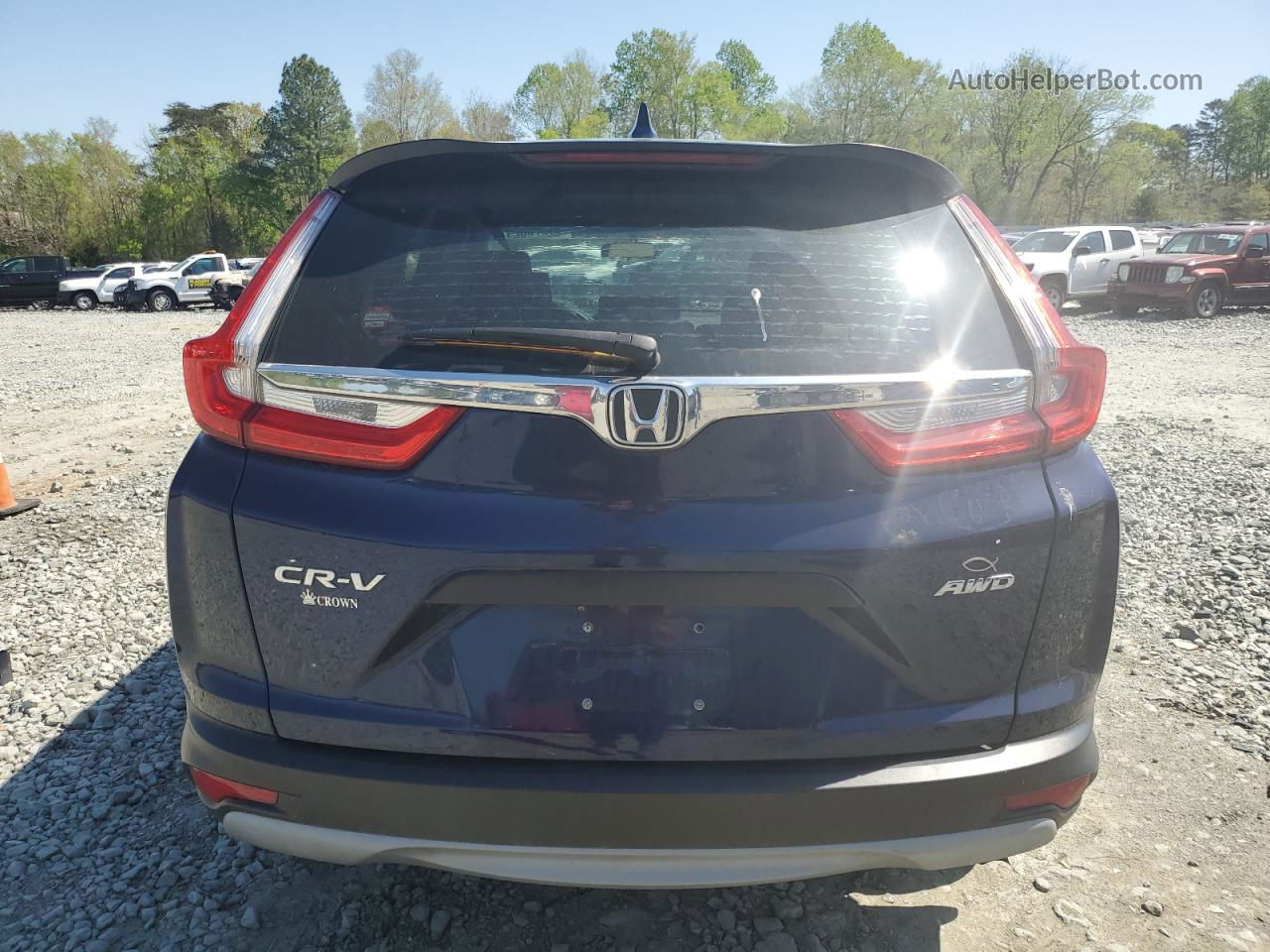 2017 Honda Cr-v Lx Blue vin: 2HKRW6H34HH217962