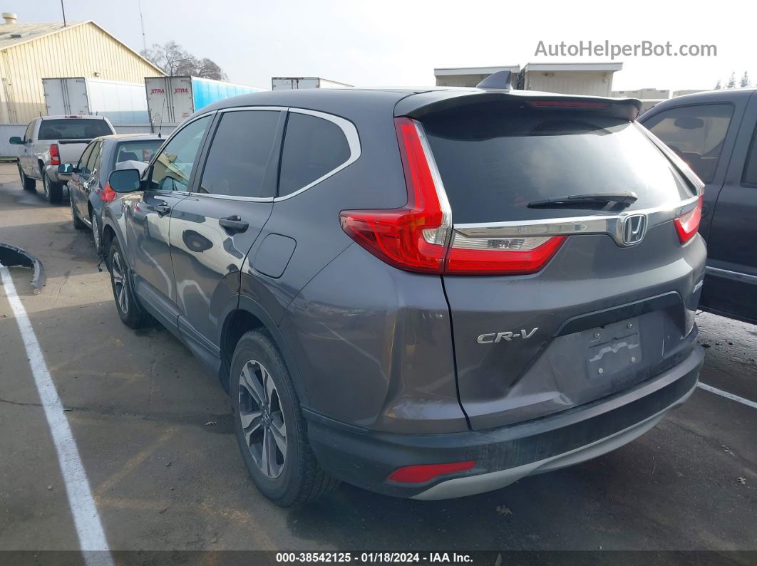 2017 Honda Cr-v Lx Gray vin: 2HKRW6H34HH221557