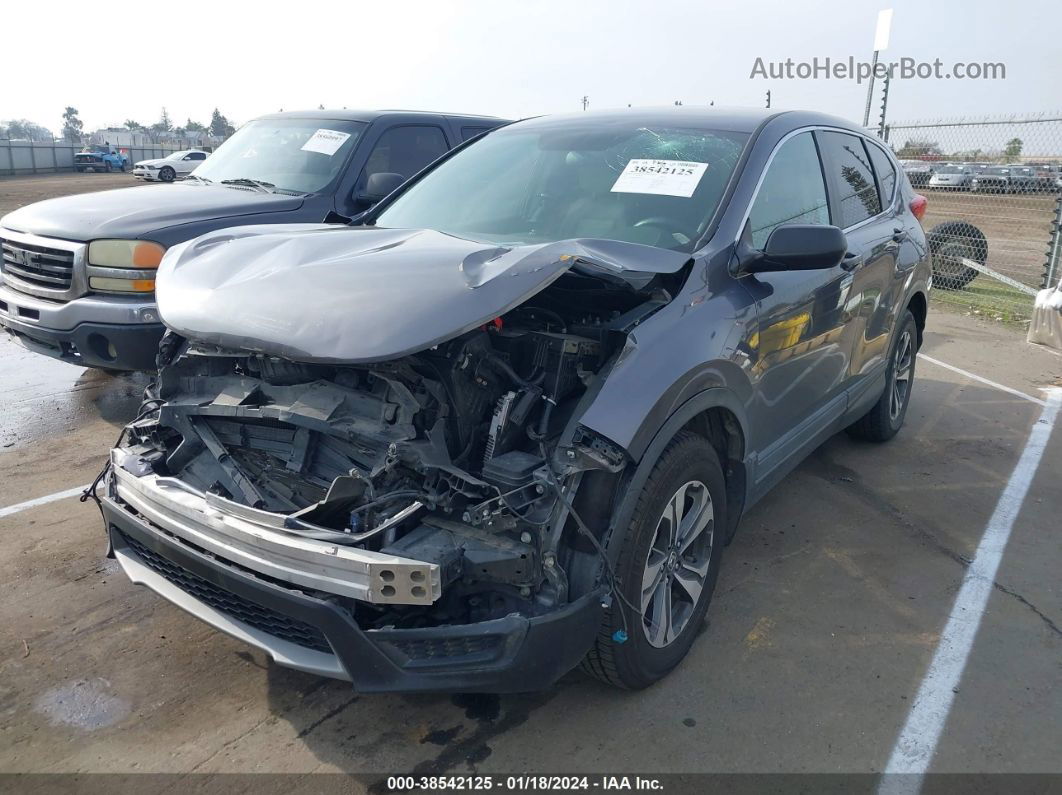 2017 Honda Cr-v Lx Gray vin: 2HKRW6H34HH221557