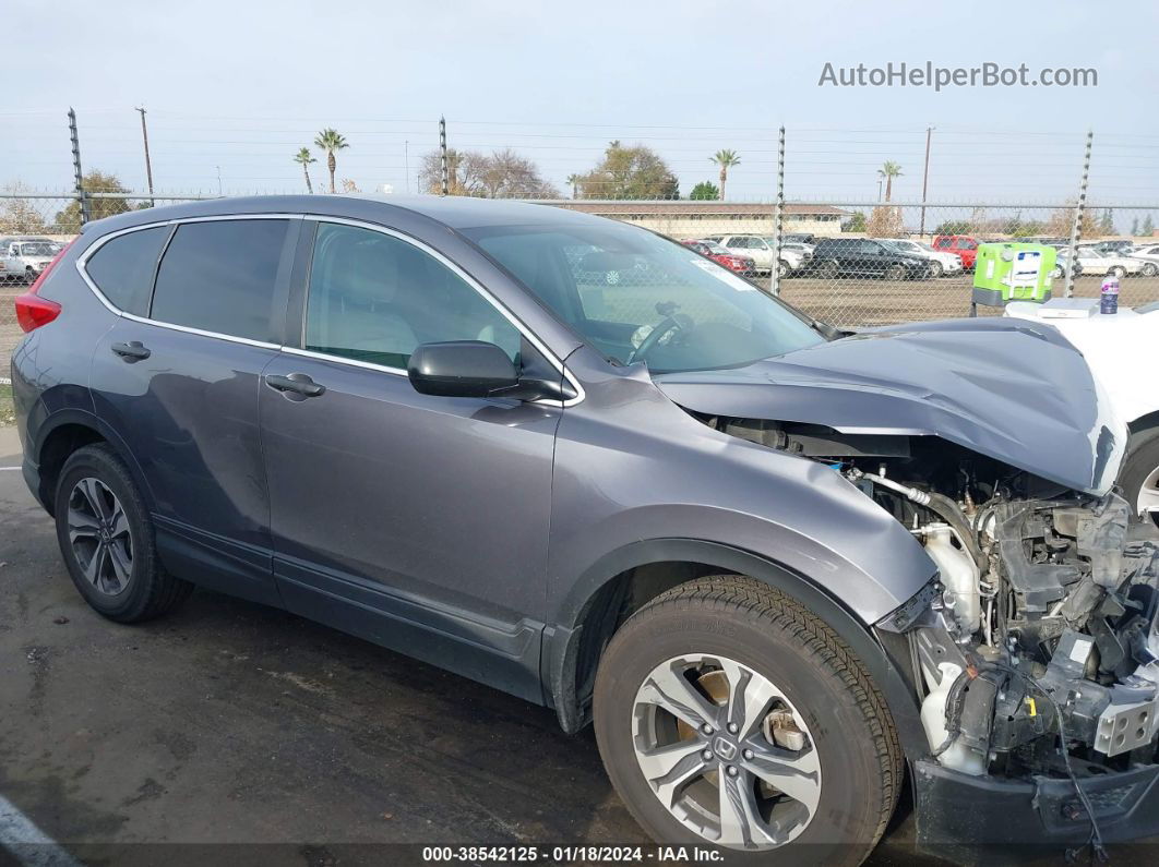 2017 Honda Cr-v Lx Gray vin: 2HKRW6H34HH221557