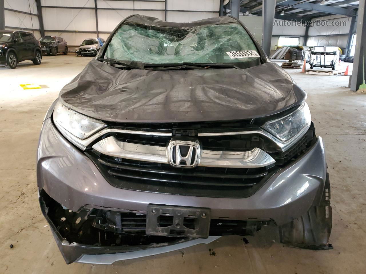 2018 Honda Cr-v Lx Gray vin: 2HKRW6H34JH226005