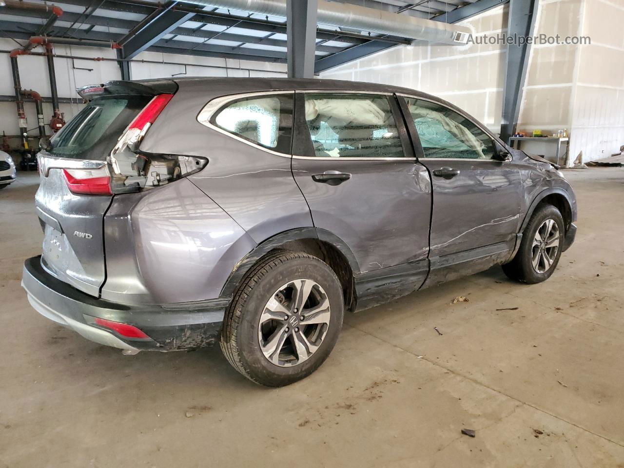 2018 Honda Cr-v Lx Gray vin: 2HKRW6H34JH226005