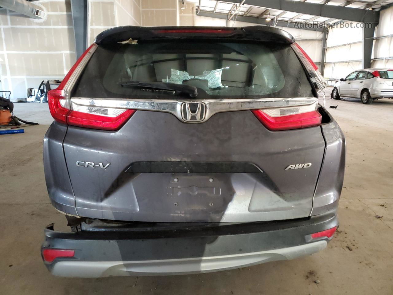 2018 Honda Cr-v Lx Gray vin: 2HKRW6H34JH226005