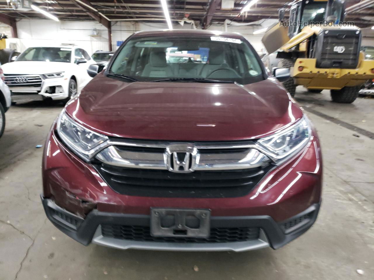 2018 Honda Cr-v Lx Maroon vin: 2HKRW6H34JH230118