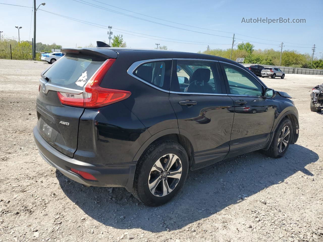 2019 Honda Cr-v Lx Black vin: 2HKRW6H34KH213367