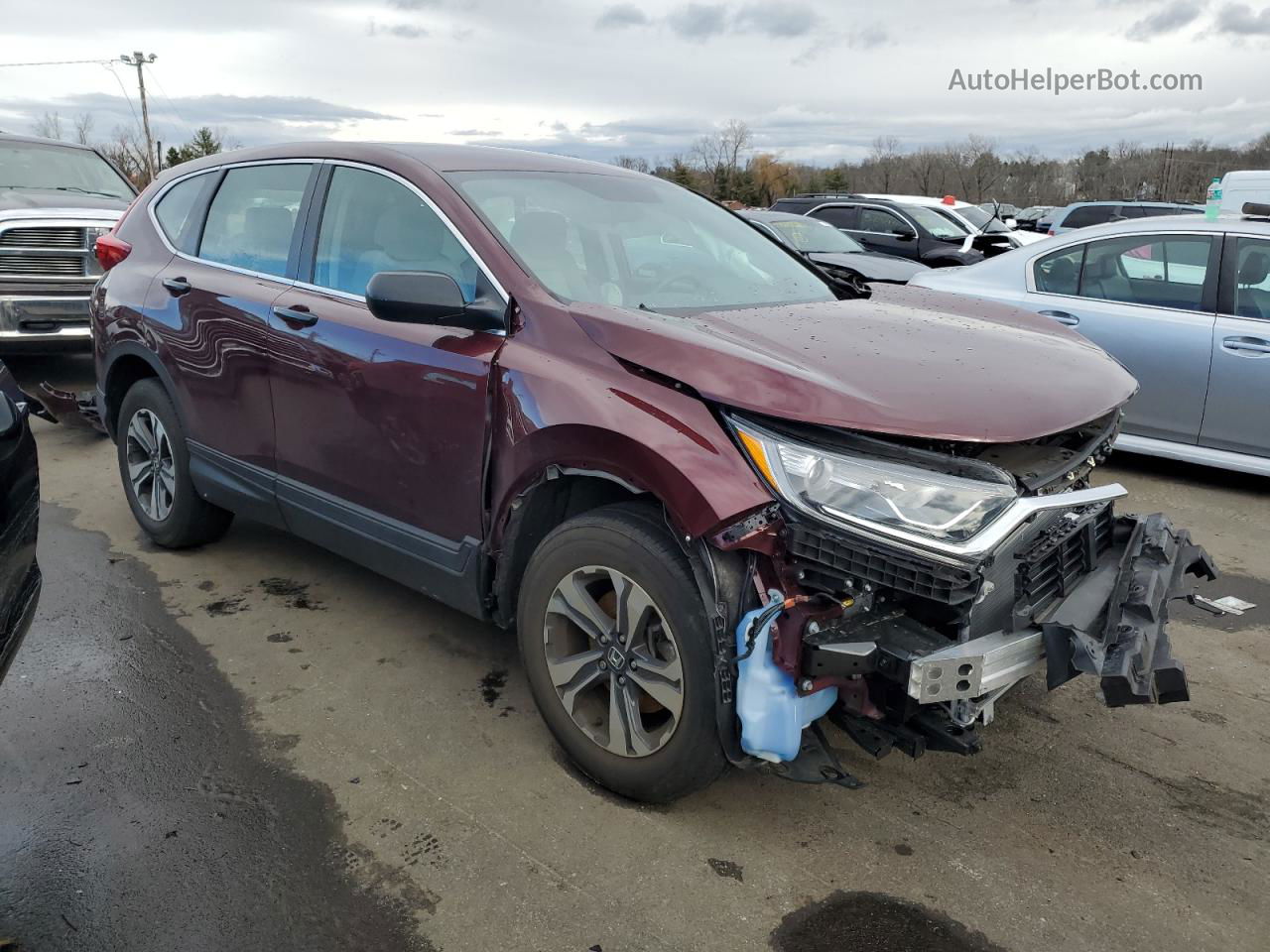 2019 Honda Cr-v Lx Красный vin: 2HKRW6H34KH232078