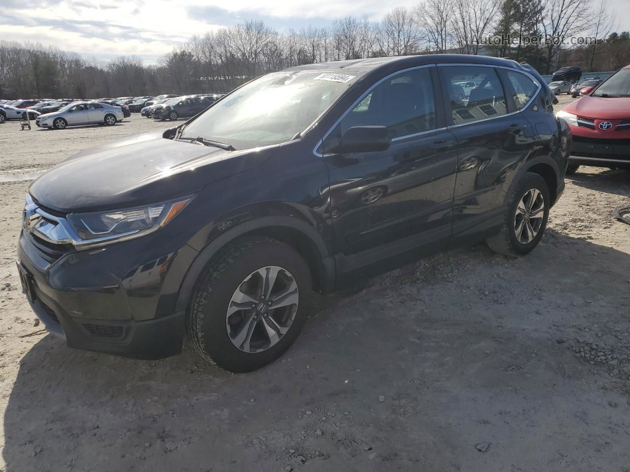 2017 Honda Cr-v Lx Black vin: 2HKRW6H35HH204038