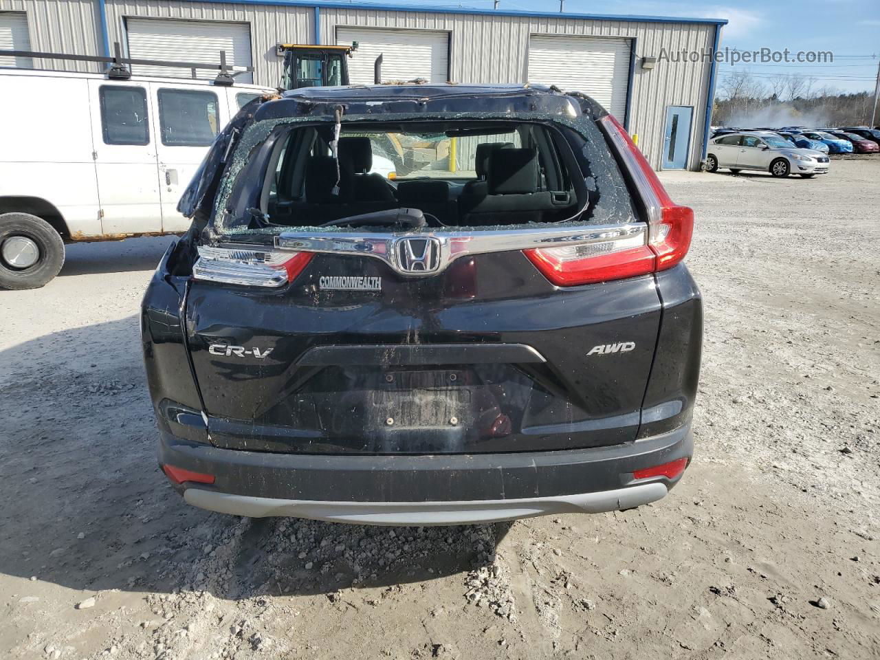 2017 Honda Cr-v Lx Black vin: 2HKRW6H35HH204038