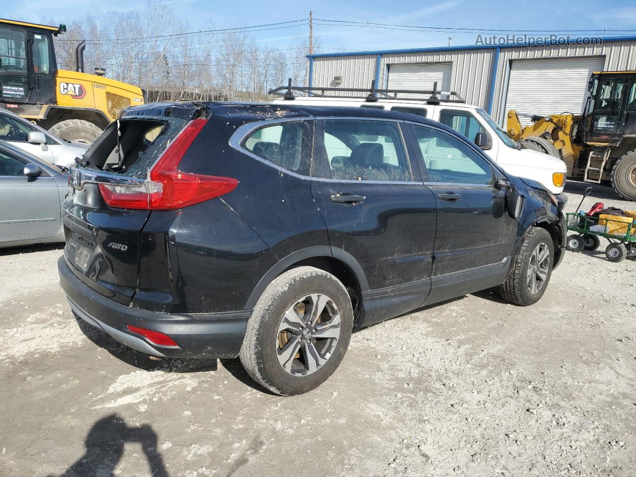 2017 Honda Cr-v Lx Black vin: 2HKRW6H35HH204038