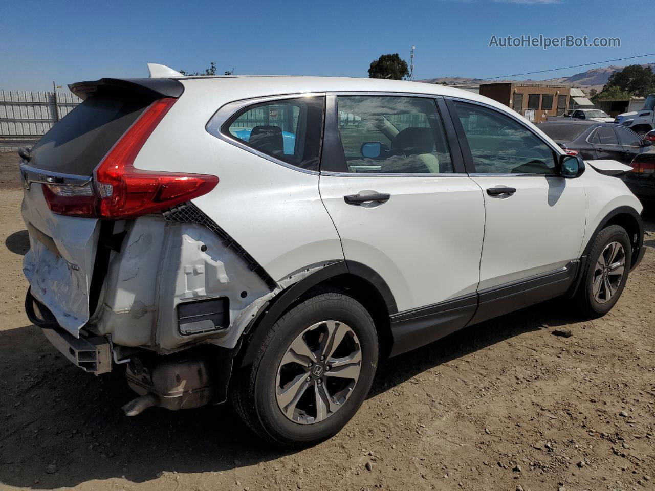 2018 Honda Cr-v Lx White vin: 2HKRW6H35JH210556