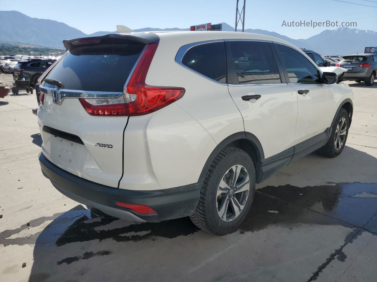 2018 Honda Cr-v Lx White vin: 2HKRW6H35JH231181