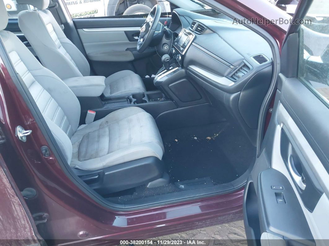 2019 Honda Cr-v Lx Maroon vin: 2HKRW6H35KH203429