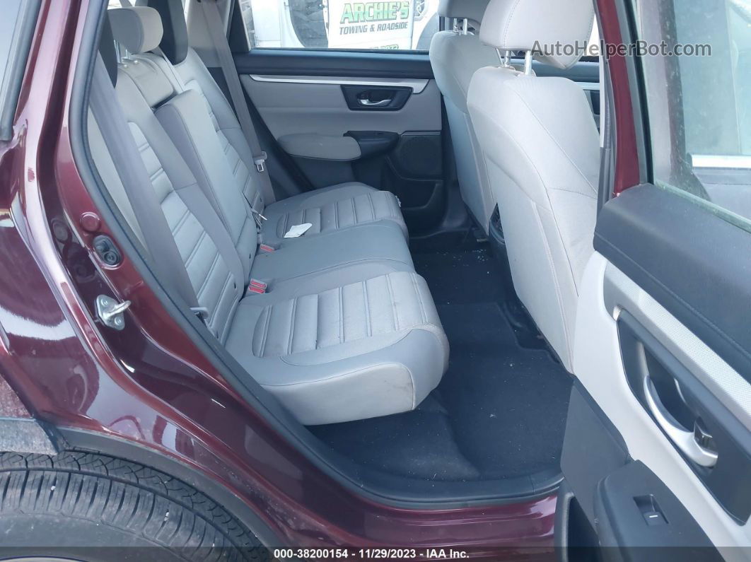 2019 Honda Cr-v Lx Maroon vin: 2HKRW6H35KH203429