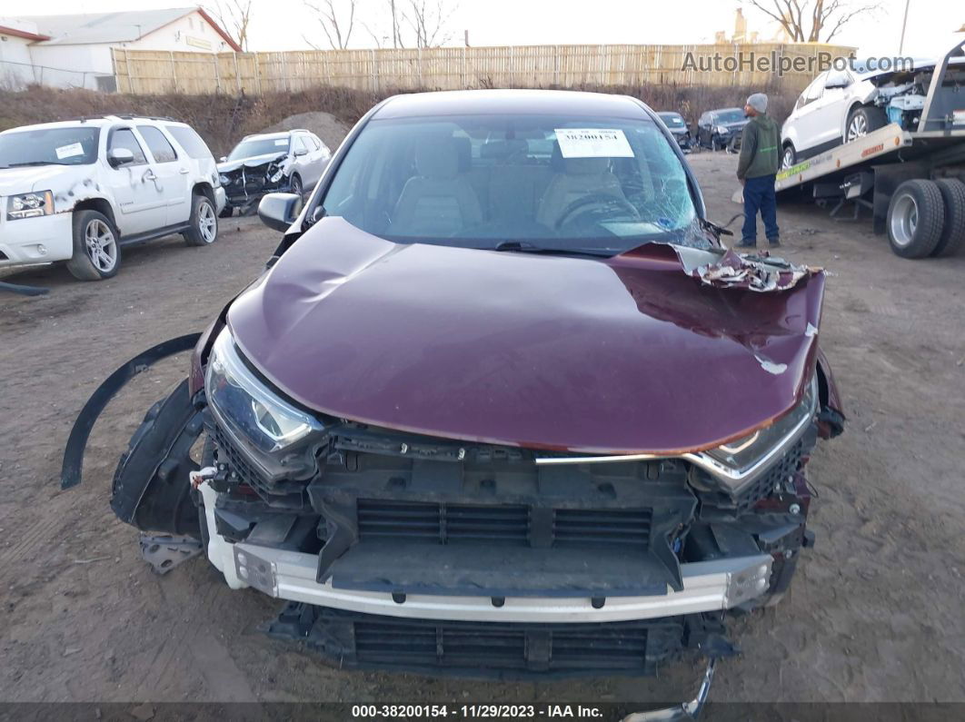 2019 Honda Cr-v Lx Maroon vin: 2HKRW6H35KH203429