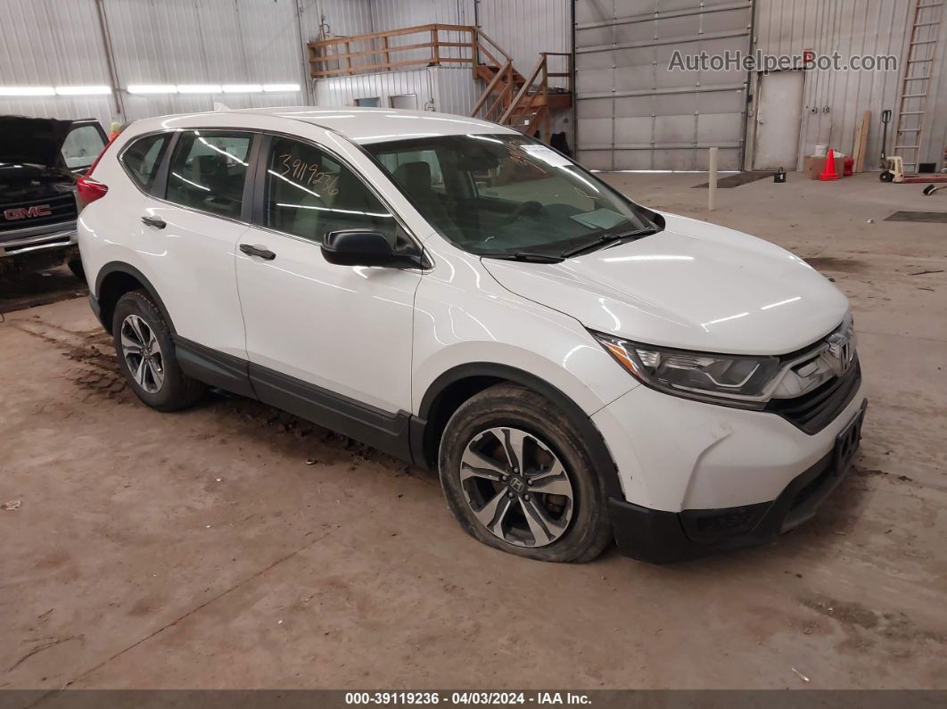 2019 Honda Cr-v Lx White vin: 2HKRW6H35KH210686