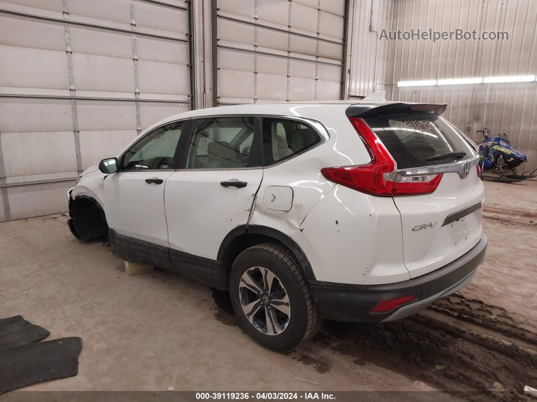 2019 Honda Cr-v Lx White vin: 2HKRW6H35KH210686