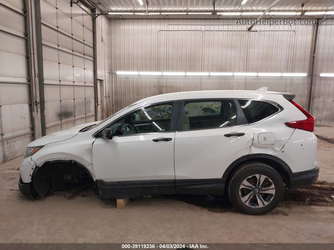 2019 Honda Cr-v Lx White vin: 2HKRW6H35KH210686