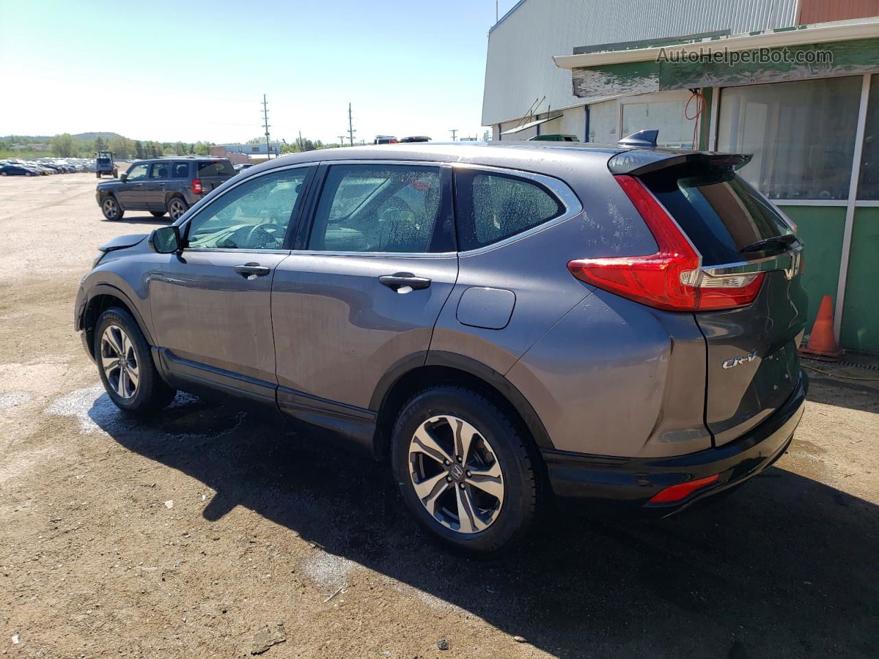 2019 Honda Cr-v Lx Gray vin: 2HKRW6H35KH217332