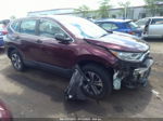 2019 Honda Cr-v Lx Burgundy vin: 2HKRW6H35KH225060