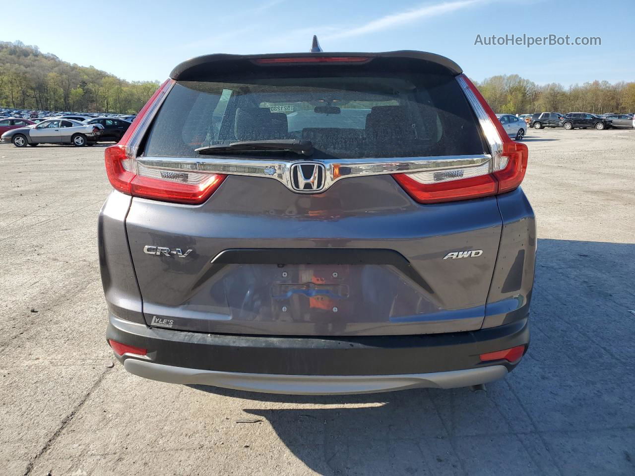 2019 Honda Cr-v Lx Charcoal vin: 2HKRW6H35KH227150