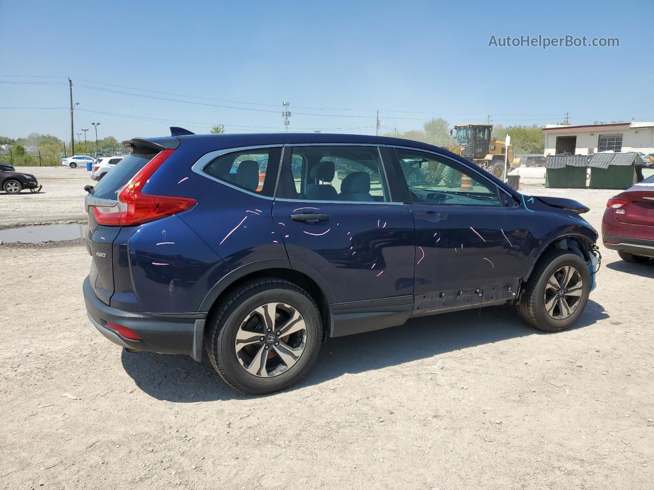 2017 Honda Cr-v Lx Синий vin: 2HKRW6H36HH200421