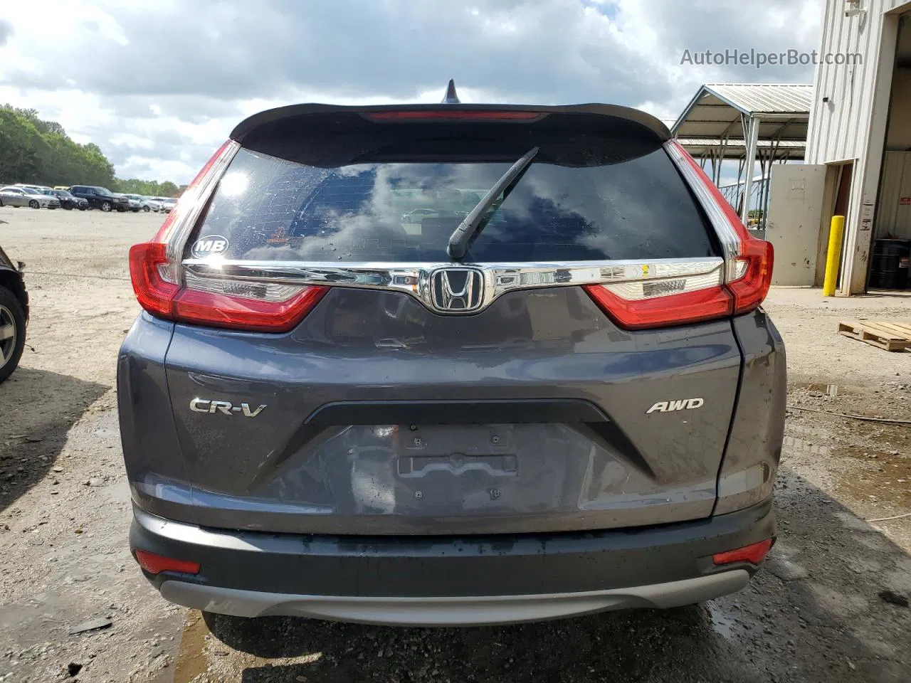 2017 Honda Cr-v Lx Gray vin: 2HKRW6H36HH206347