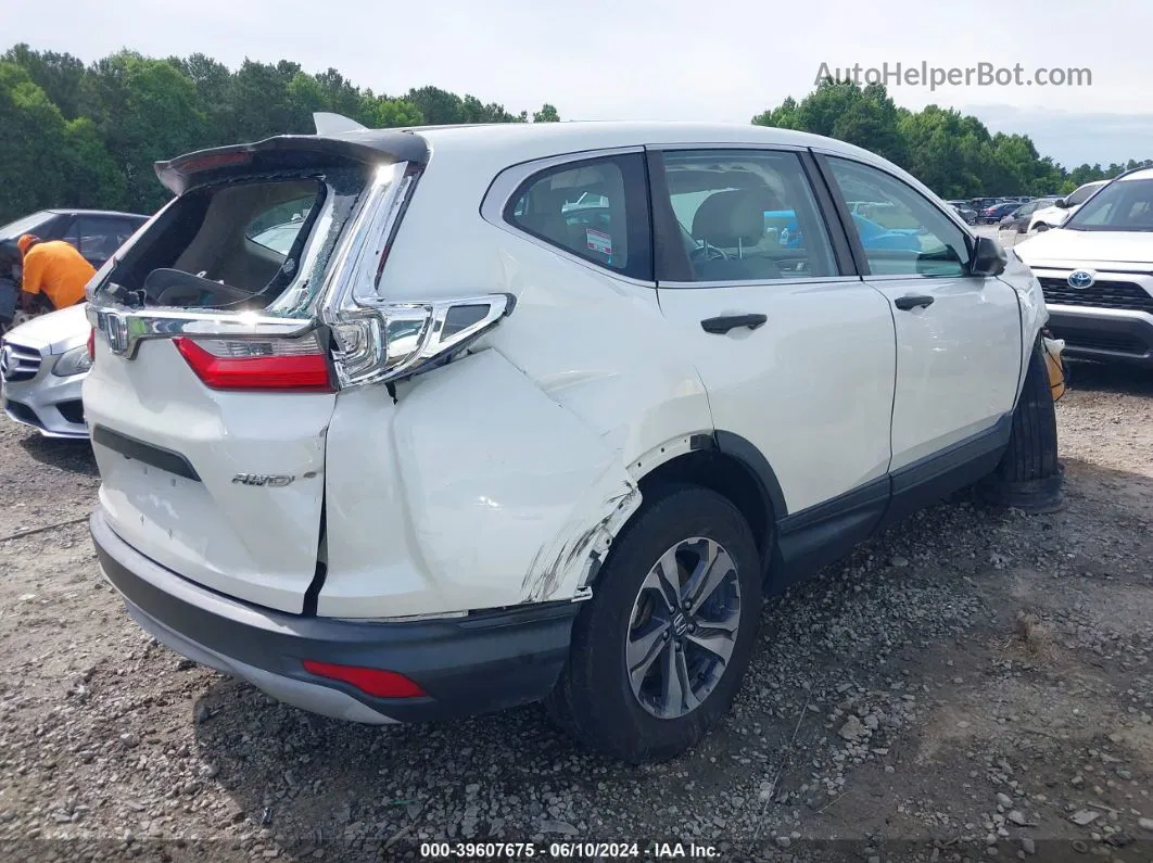 2017 Honda Cr-v Lx White vin: 2HKRW6H36HH206946