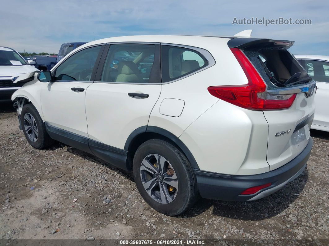 2017 Honda Cr-v Lx White vin: 2HKRW6H36HH206946