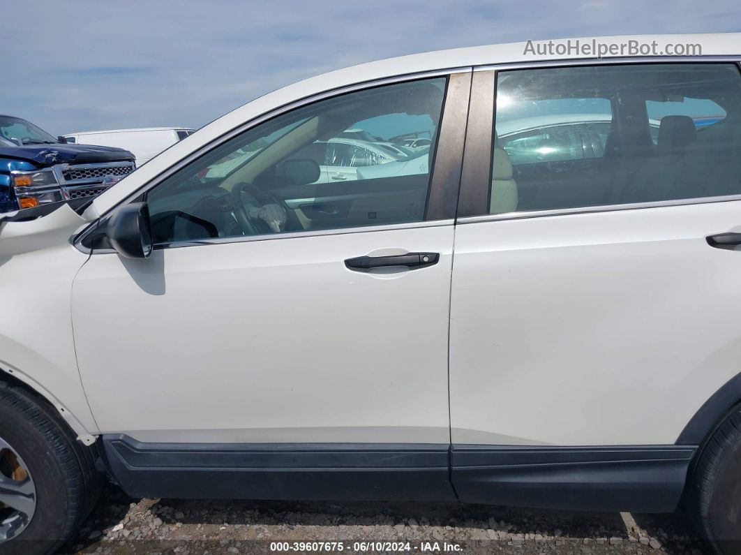 2017 Honda Cr-v Lx White vin: 2HKRW6H36HH206946