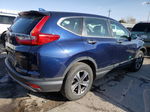 2017 Honda Cr-v Lx Blue vin: 2HKRW6H36HH211869