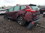 2018 Honda Cr-v Lx Maroon vin: 2HKRW6H36JH201879