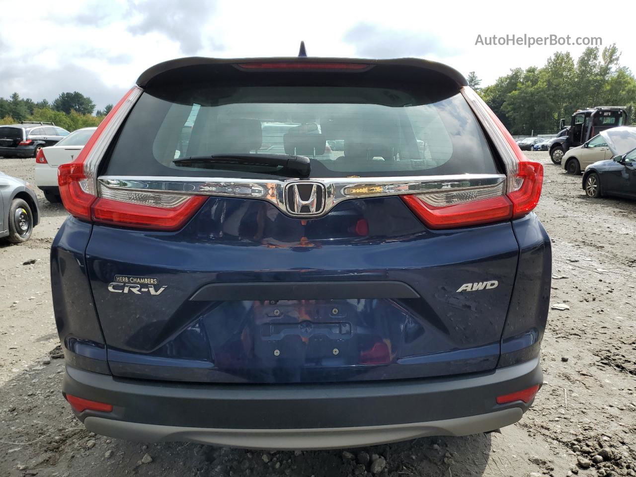 2018 Honda Cr-v Lx Blue vin: 2HKRW6H36JH204426