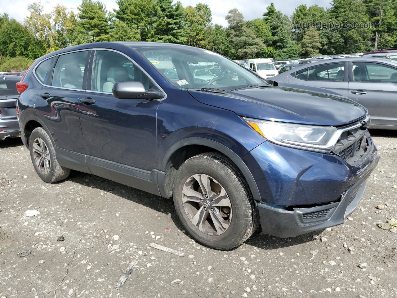 2018 Honda Cr-v Lx Blue vin: 2HKRW6H36JH204426