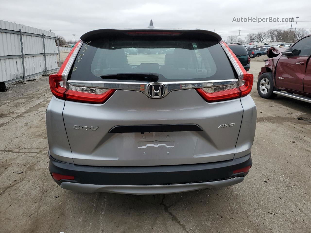 2018 Honda Cr-v Lx Silver vin: 2HKRW6H36JH216169